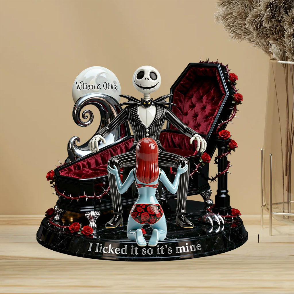 I Licked It So It’s Mine - Personalized Nightmare Custom Shaped Acrylic Plaque