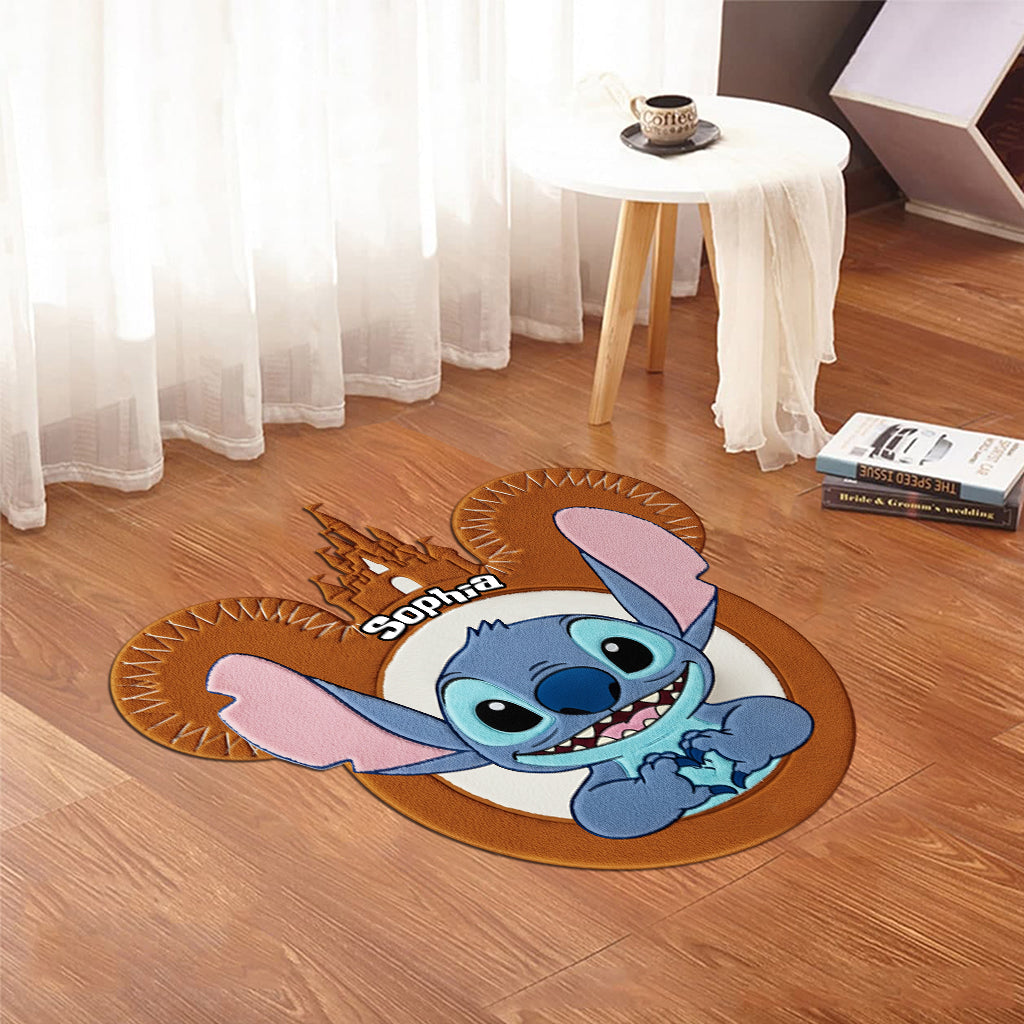 Magical Moments - Personalized Ohana Shaped Doormat/ Rug