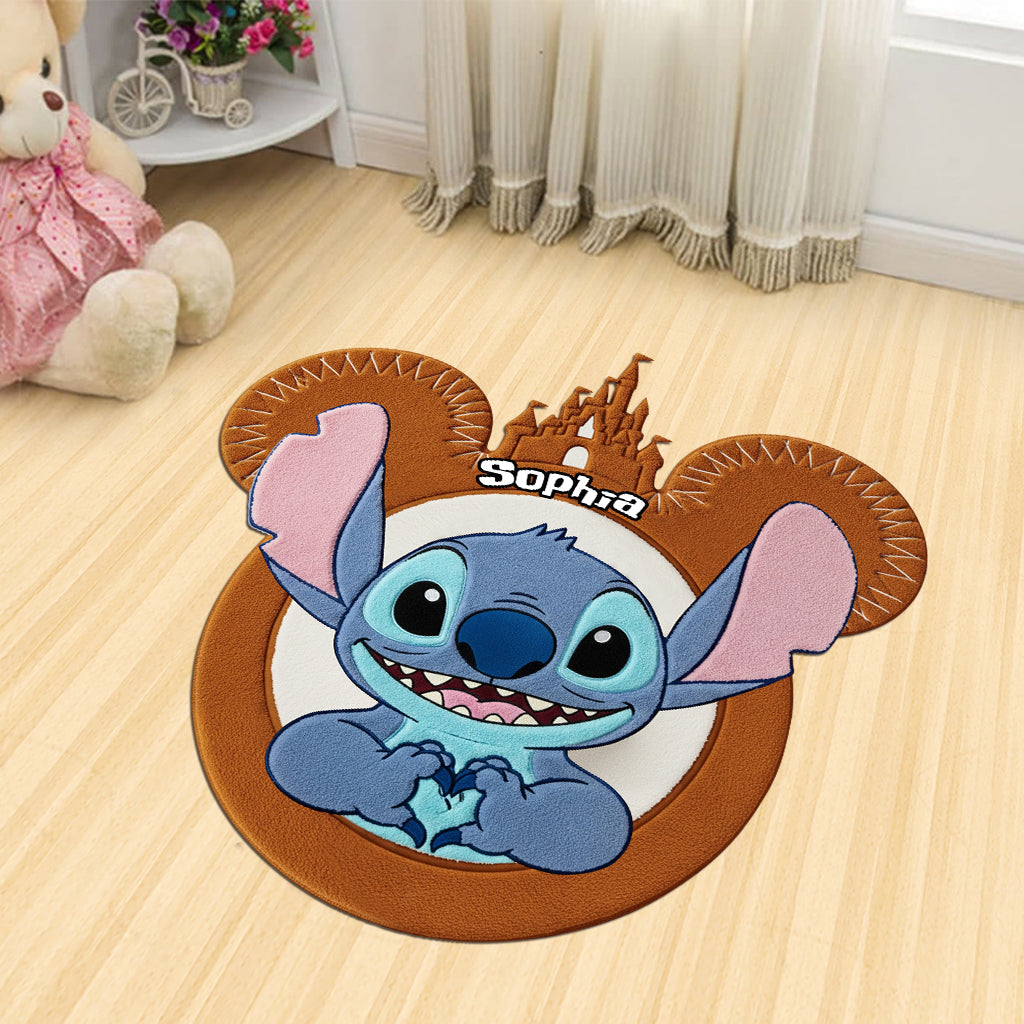 Magical Moments - Personalized Ohana Shaped Doormat/ Rug