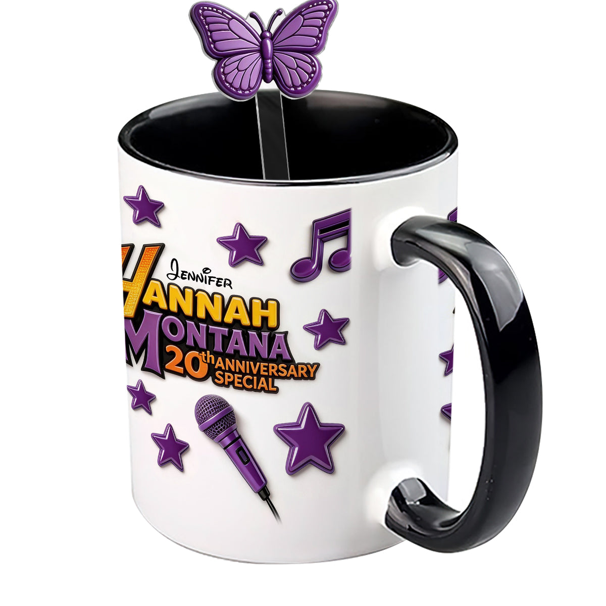 Best Of All Worlds - Personalized Teenage Girl Set Accent Mug with Acrylic Stirrers