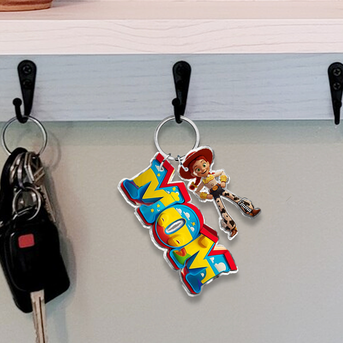 Mama Story - Personalized Movie For Kids Keychain with Charms
