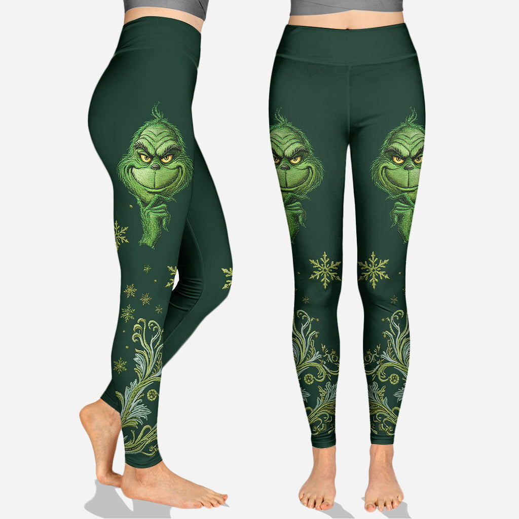 Merry Grinchmas - Personalized Stole Christmas Hoodie and Leggings