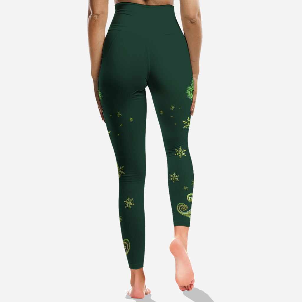 Merry Grinchmas - Personalized Stole Christmas Hoodie and Leggings