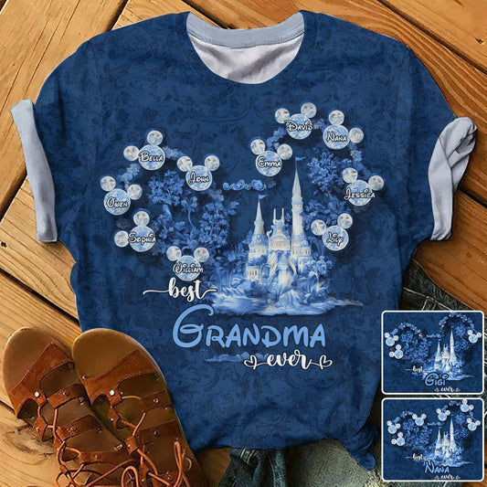 Best Grandma Ever - Personalized Mouse All Over Shirt