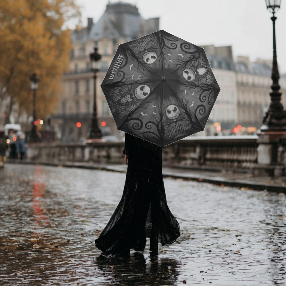 Gothic Skeleton - Personalized Nightmare Umbrella