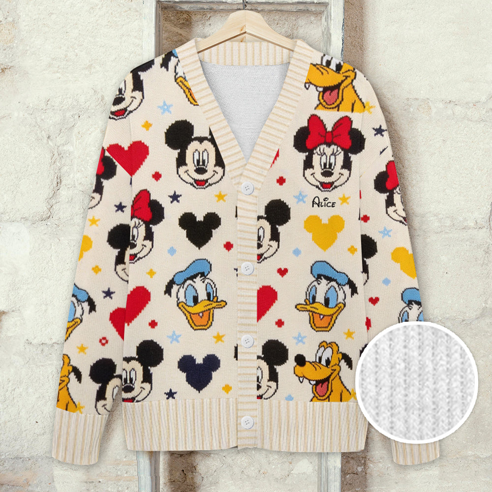 Friends - Personalized Mouse Cardigan Sweater