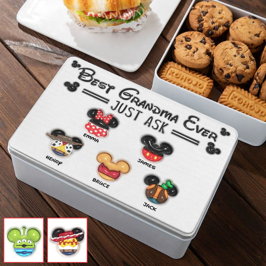 Best Grandma Ever - Personalized Mouse Biscuit Tin