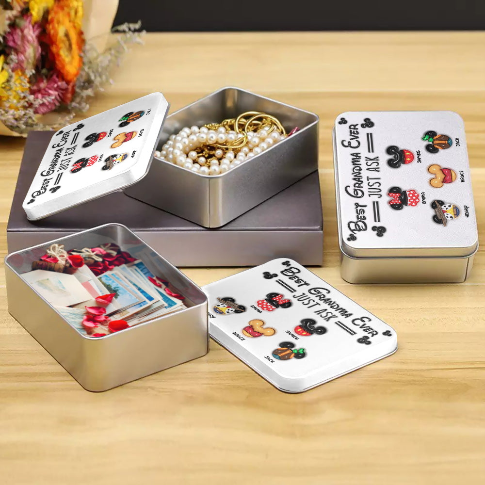 Best Grandma Ever - Personalized Mouse Biscuit Tin