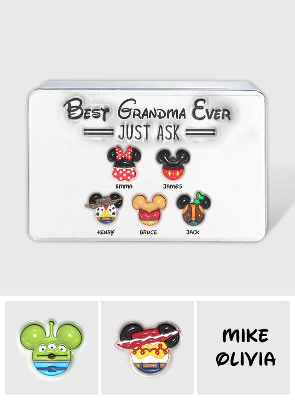 Best Grandma Ever - Personalized Mouse Biscuit Tin