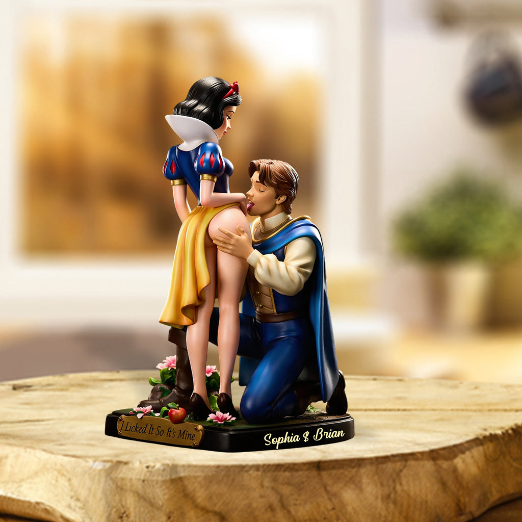 I Licked It So It's Mine - Personalized Couple Custom Shaped Acrylic Plaque