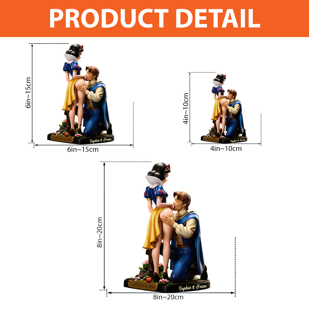 I Licked It So It's Mine - Personalized Couple Custom Shaped Acrylic Plaque