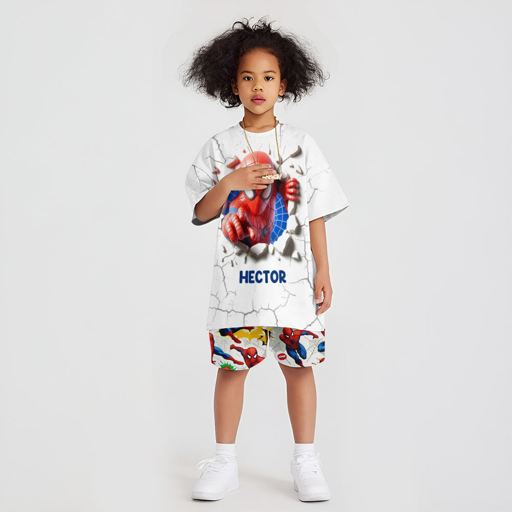 Cool Spider - Personalized Kid T-shirt & Shorts
