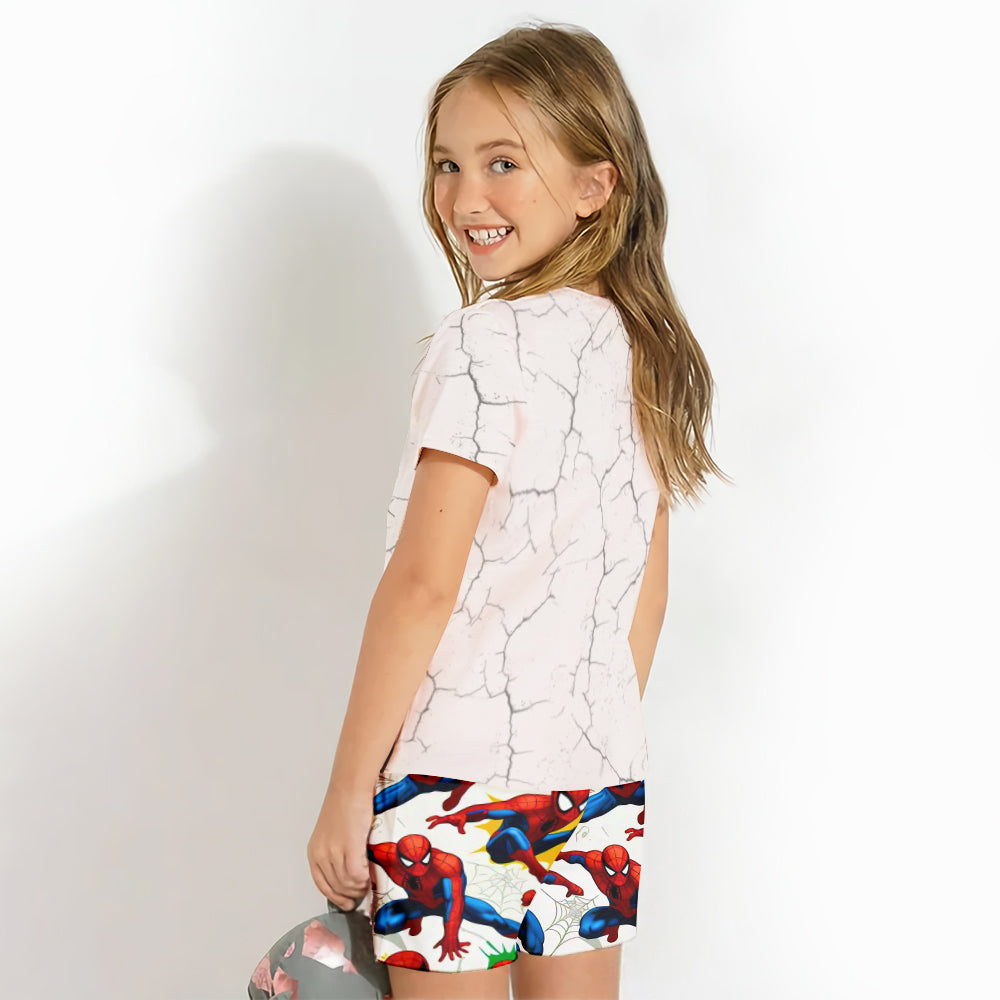 Cool Spider - Personalized Kid T-shirt & Shorts