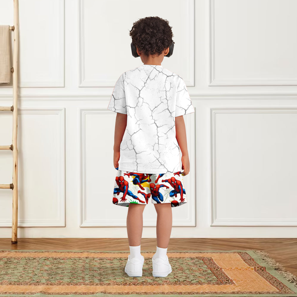 Cool Spider - Personalized Kid T-shirt & Shorts