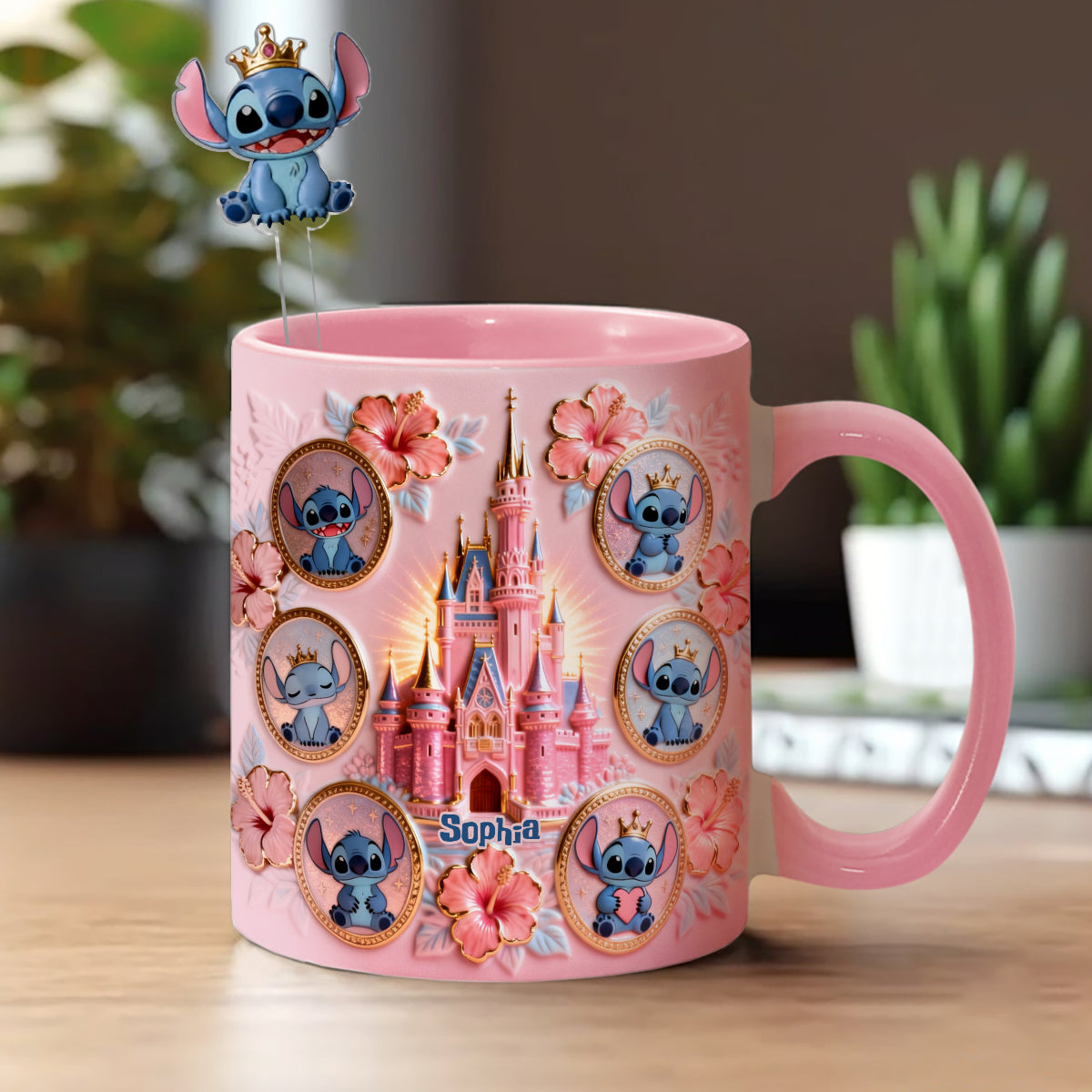 Ohana Means Family - Personalized Ohana Set Accent Mug with Acrylic Stirrers