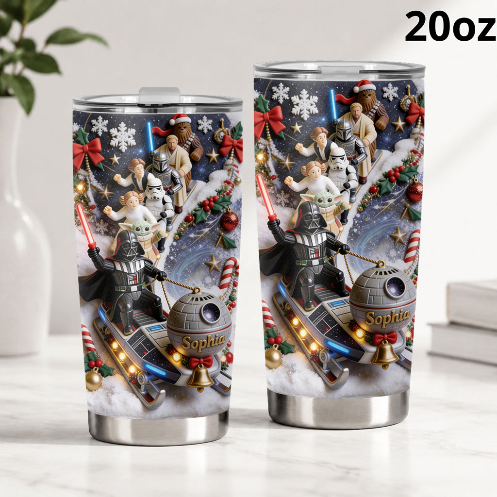 Merry Christmas - Personalized The Force Tumbler