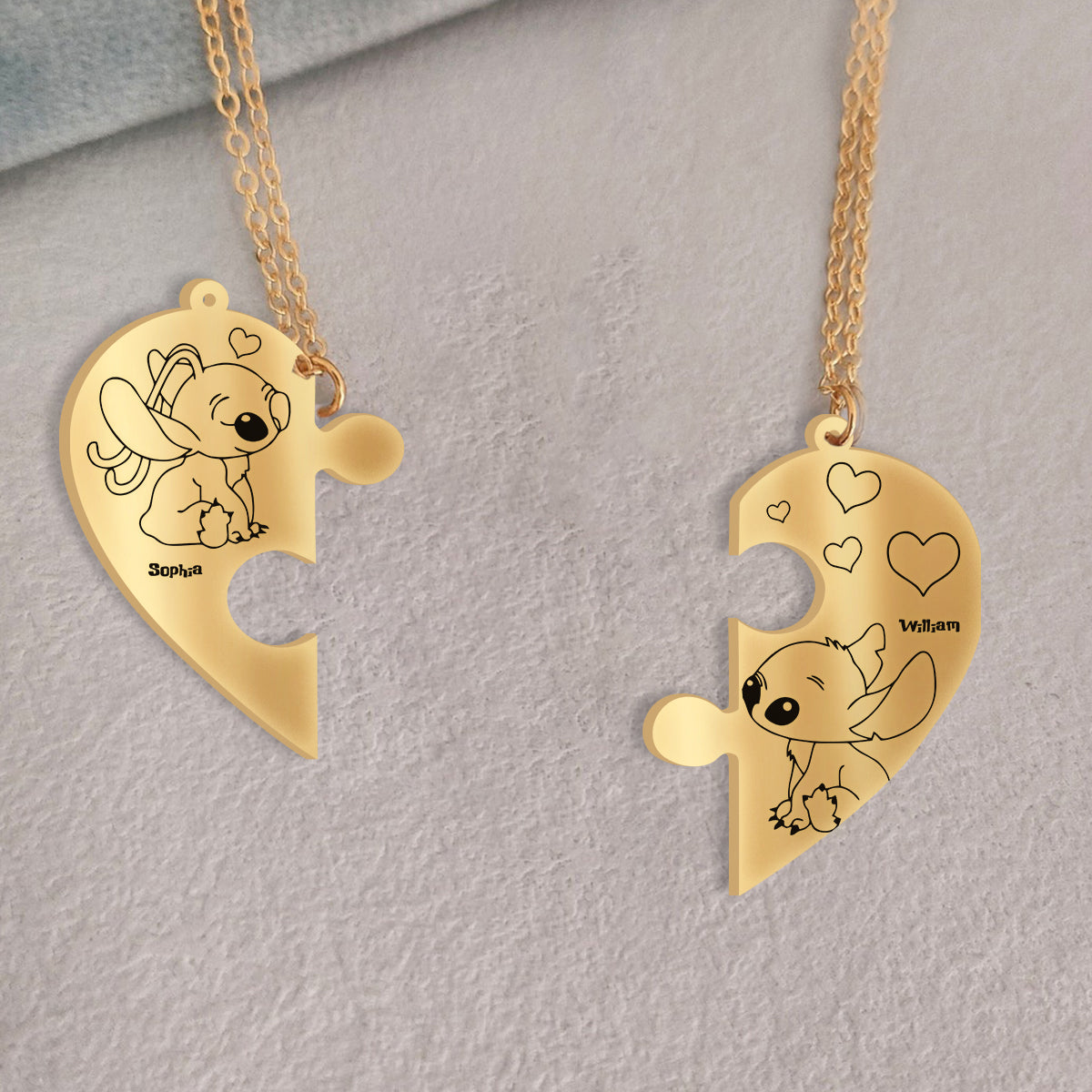 Ohana Means Love - Personalized Ohana Matching Pendant Necklace