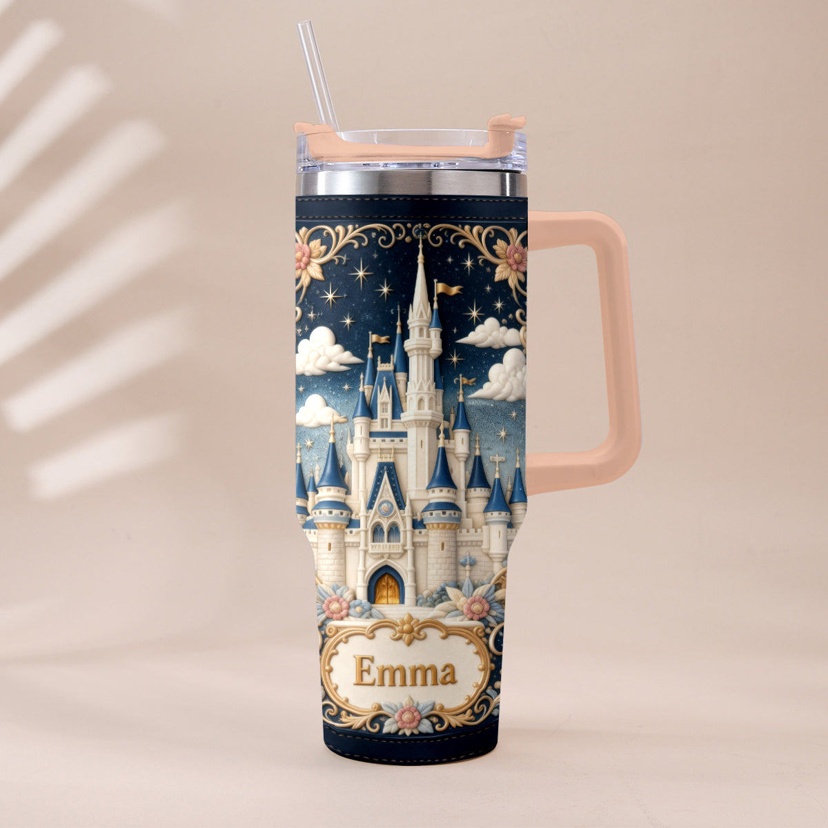 Magic Castle - Personalized Dream Trip Tumbler With Handle