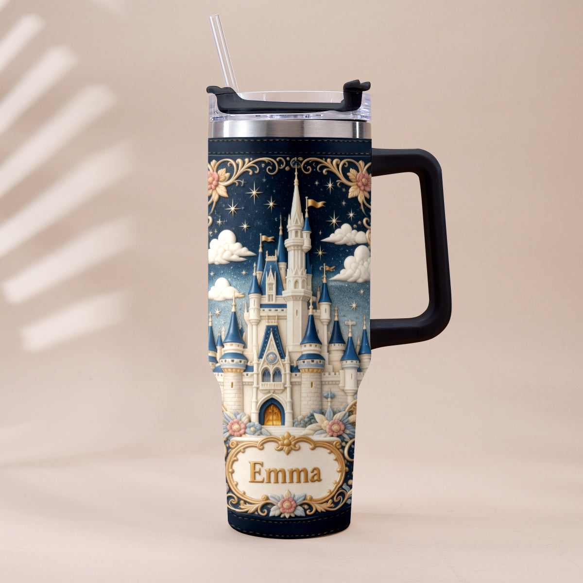 Magic Castle - Personalized Dream Trip Tumbler With Handle