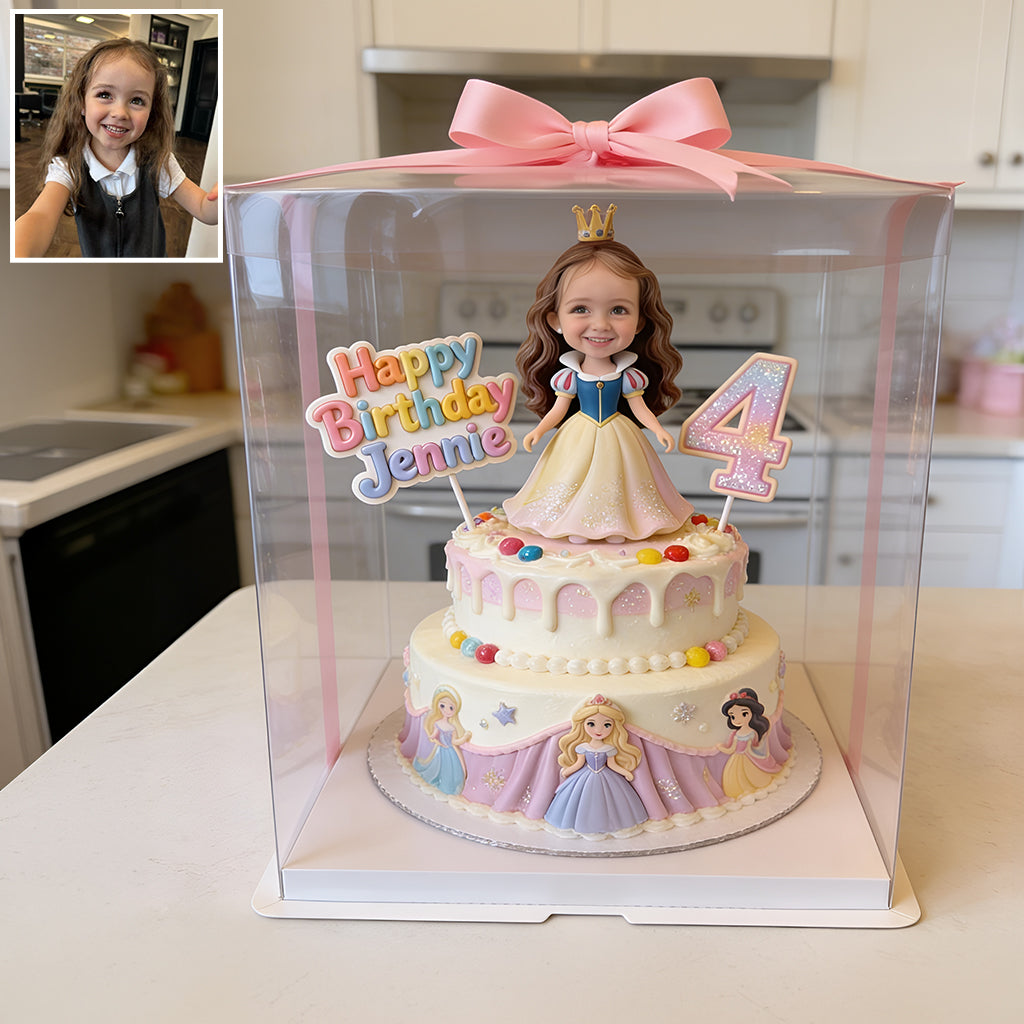 Happy Birthday Gift - Personalized Beautiful Princess Custom Shaped Acrylic Plaque