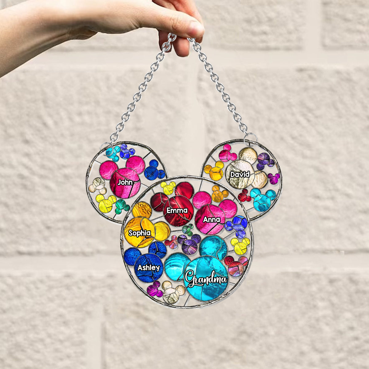 Magical Grandma Mom - Personalized Grandma Window Hanging Suncatcher Ornament