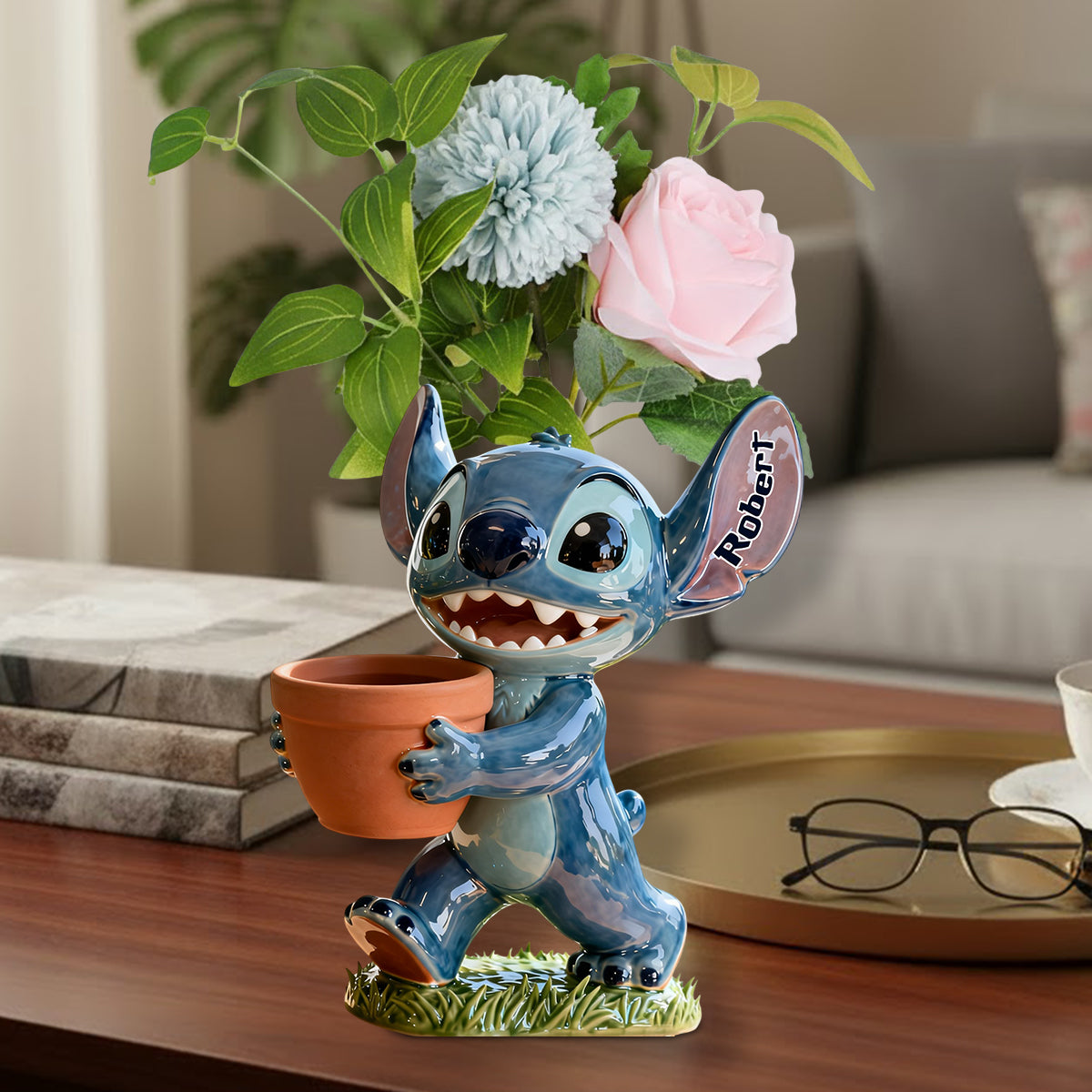 Ohana Means Family - Personalized Ohana Custom Shape Acrylic Flower Vase