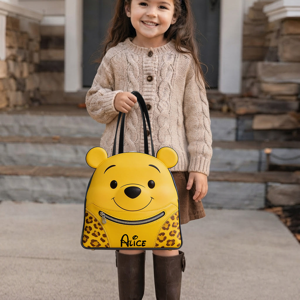 Yellow Bear - Personalized Yellow Bear Custom Shape Tote Bag