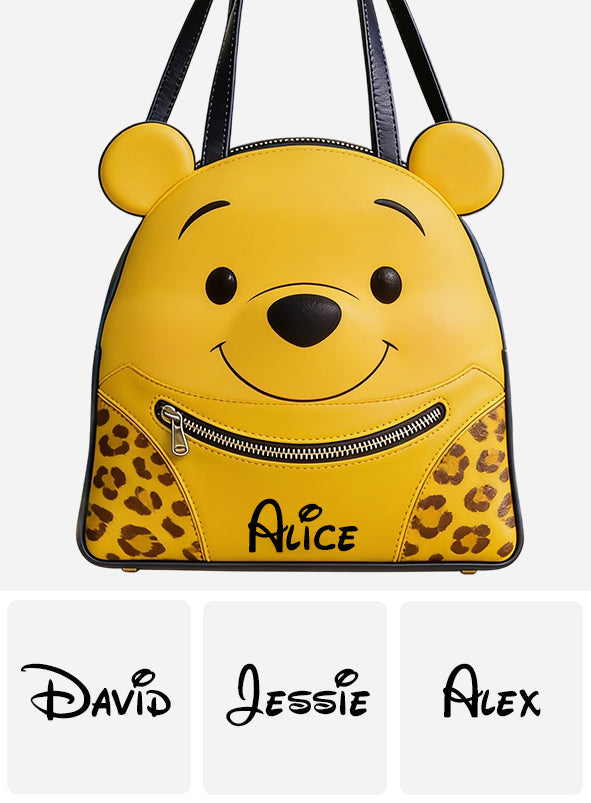 Yellow Bear - Personalized Yellow Bear Custom Shape Tote Bag
