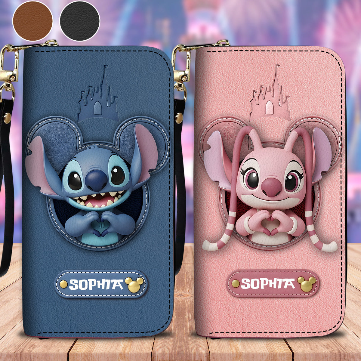 Magical Moments - Personalized Ohana Leather Long Wallet