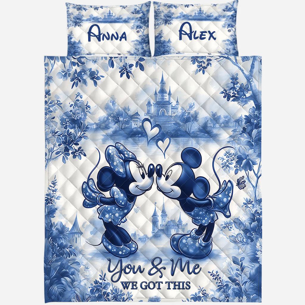 You & Me We Got This - Personalized Mouse Quilt Set