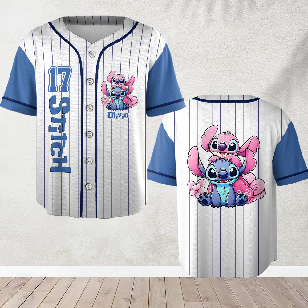 Ohana Means Family - Personalized Ohana Baseball Jersey