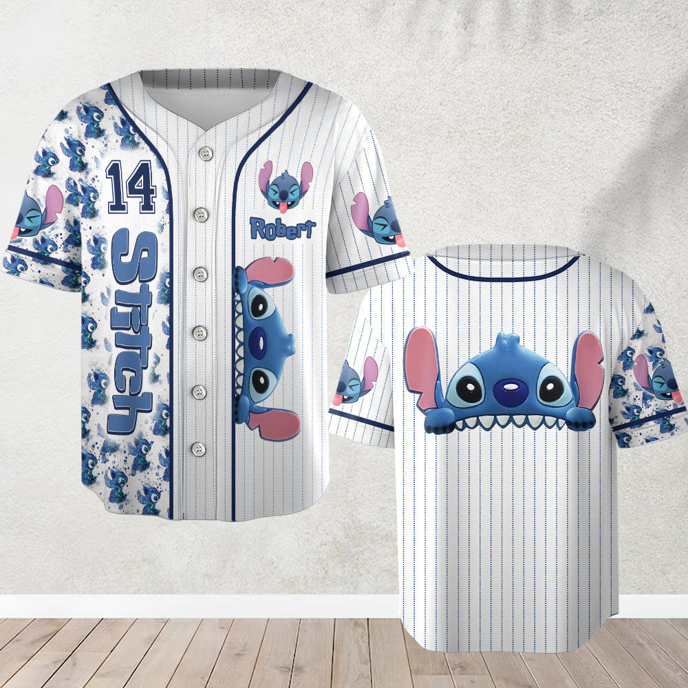 Ohana Means Family - Personalized Ohana Baseball Jersey