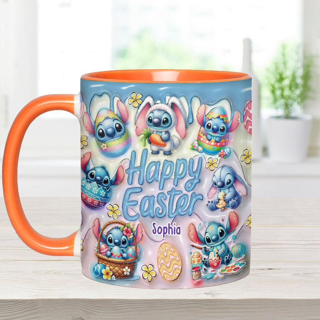 Happy Easter - Personalized Ohana Accent Mug