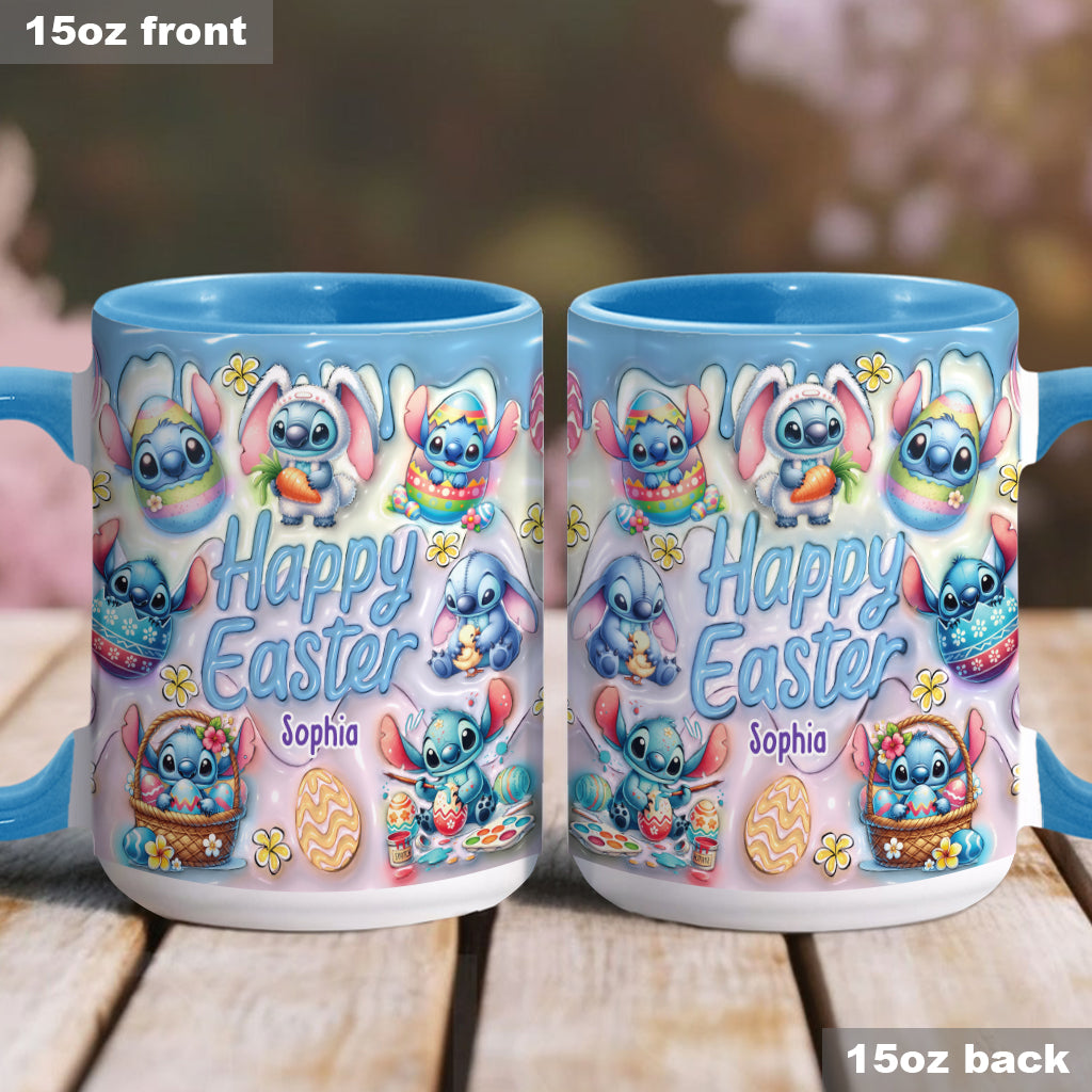 Happy Easter - Personalized Ohana Accent Mug