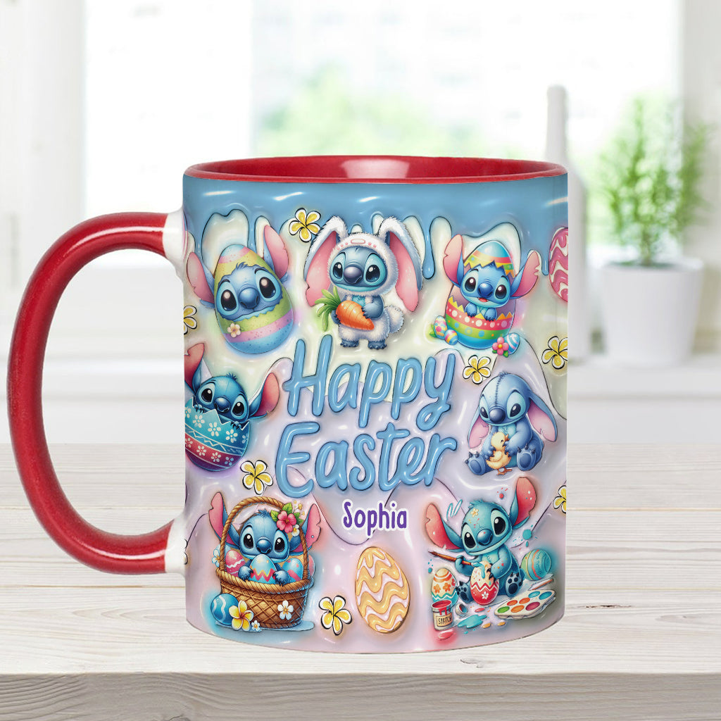 Happy Easter - Personalized Ohana Accent Mug