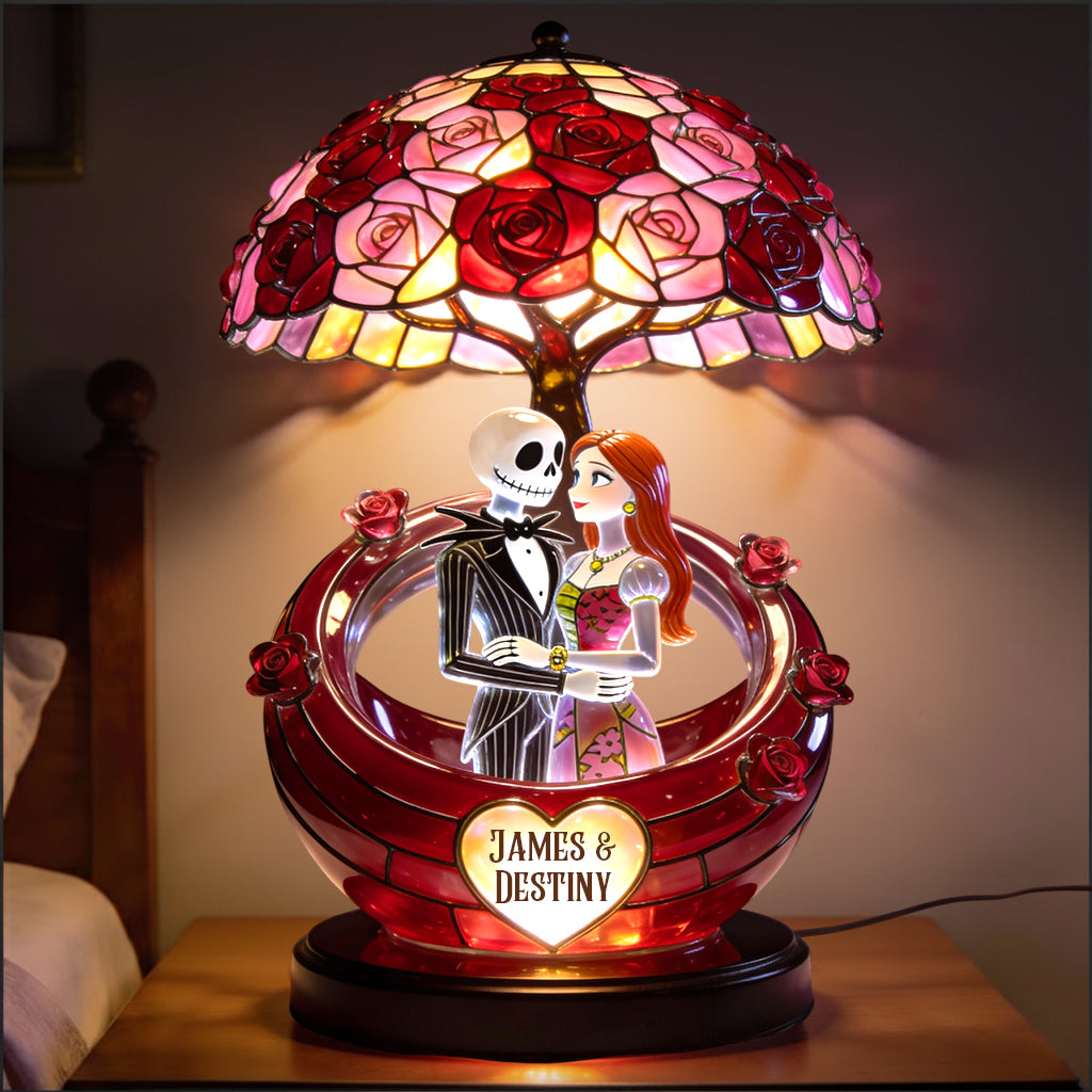 From Our First Kiss Till Our Last Breath - Personalized Nightmare Acrylic LED Night Light
