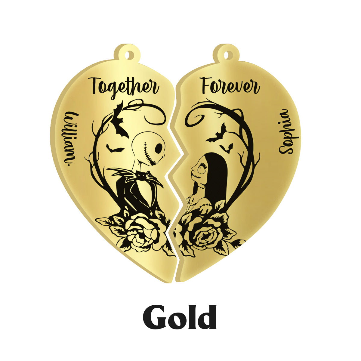 Till Death Do Us Part - Personalized Nightmare Matching Pendant Necklace