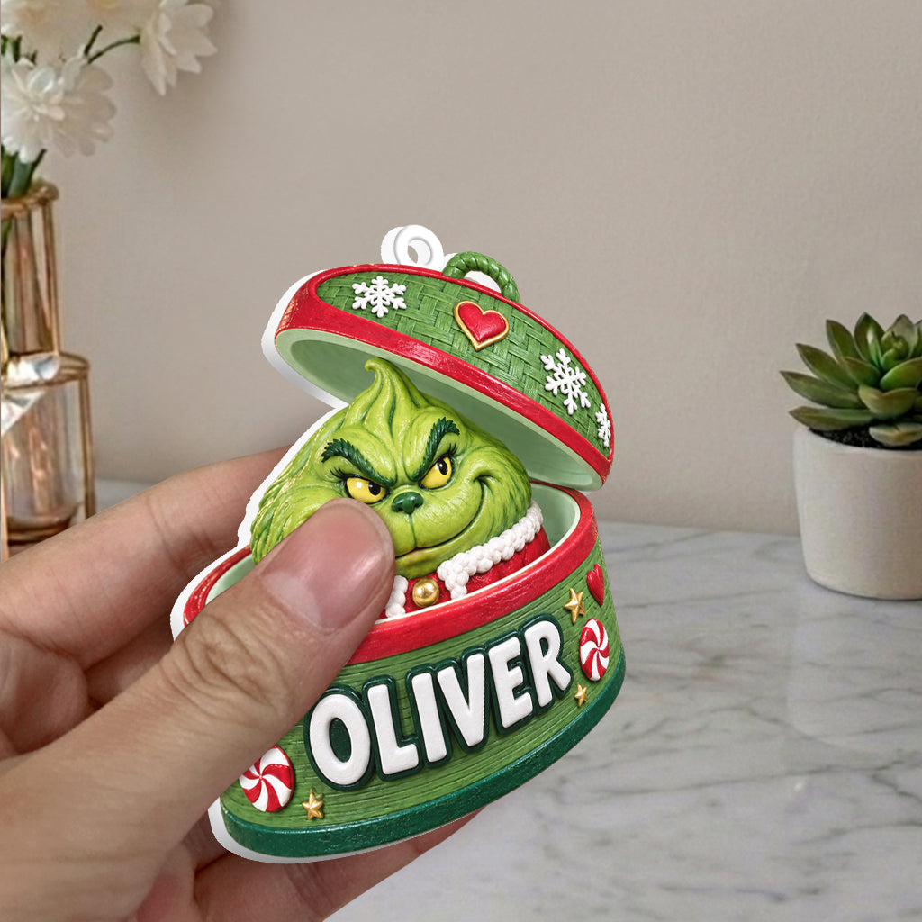 Green Dumpling - Personalized Stole Christmas Premium 3D Ornament