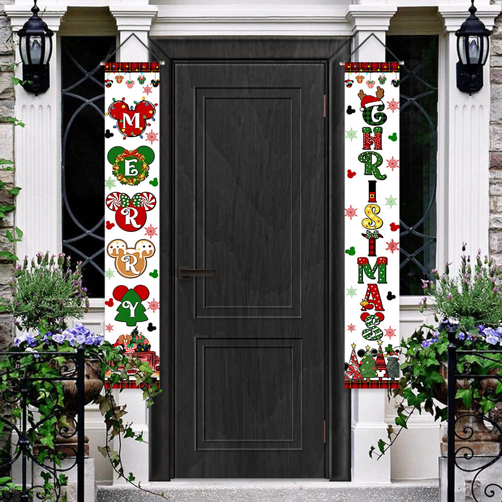 Merry Christmas - Mouse Porch Sign