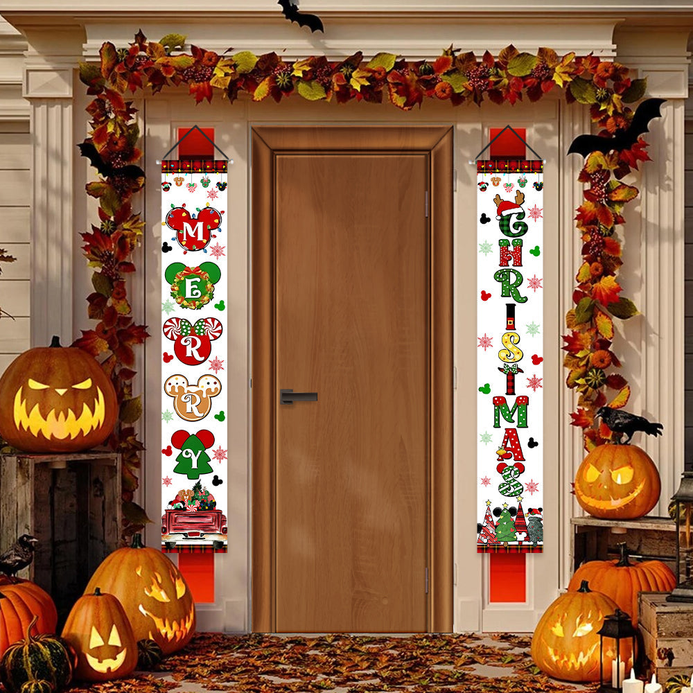 Merry Christmas - Mouse Porch Sign