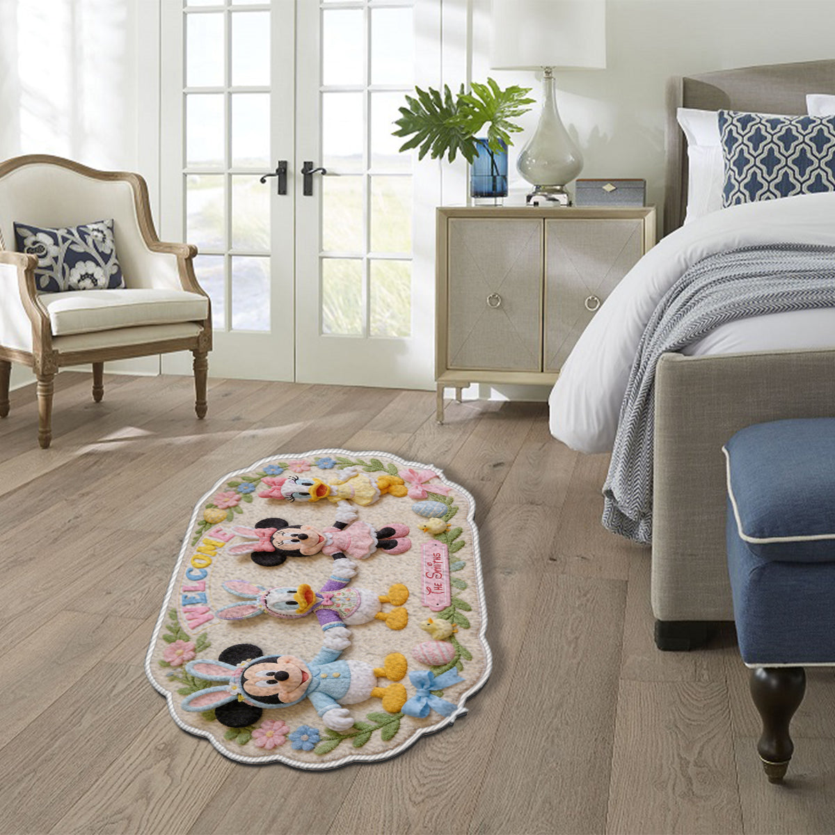 Easter Magic Friends - Personalized Mouse Non-Slip Tufted Rug