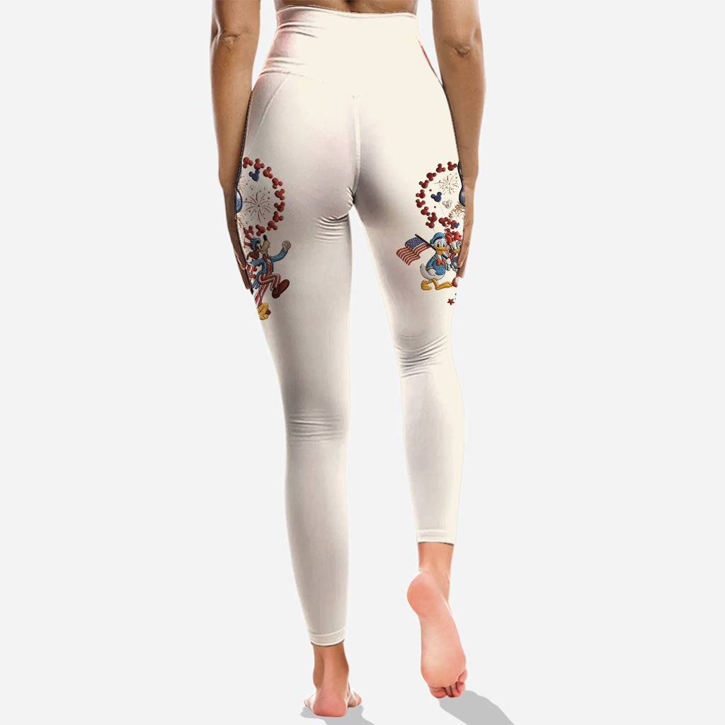 250 Years Of America - Personalized Mouse Hoodie and Leggings