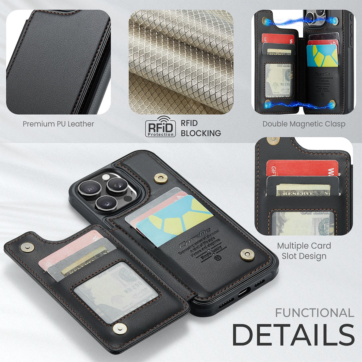 May The Magic Be With You - Personalized The Force Fully Printed Wallet Phone Case