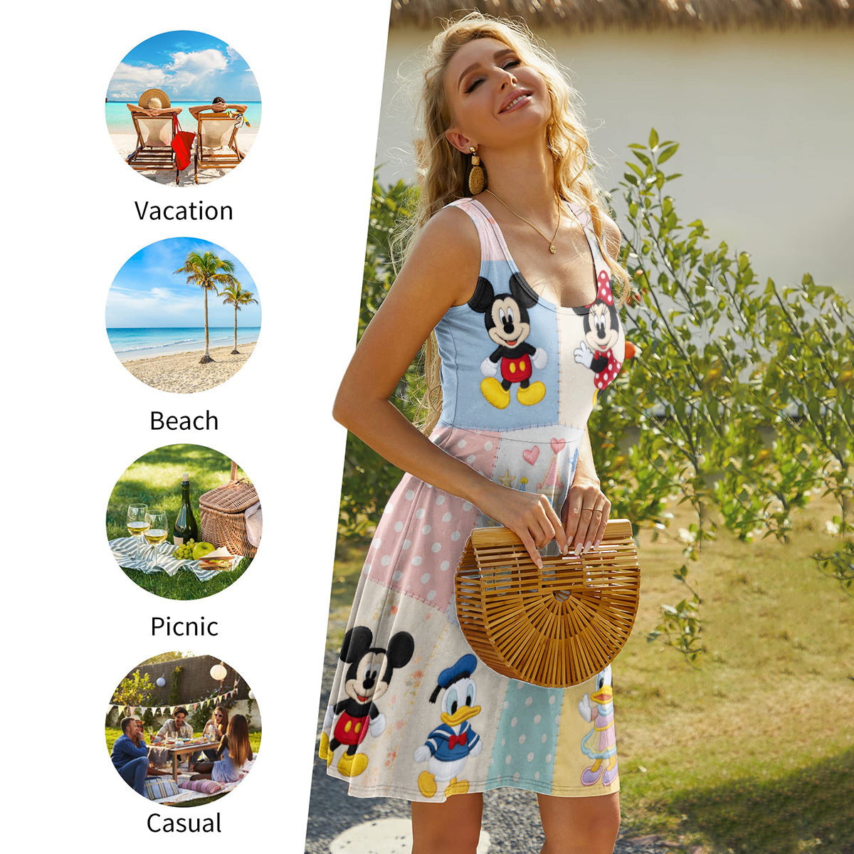 Friends - Personalized Dream Trip Sleeveless Dress
