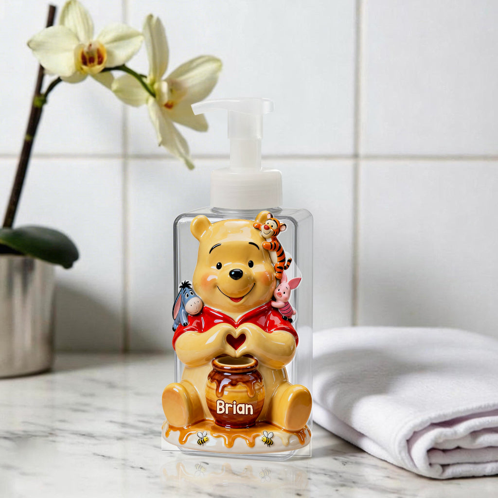 Honey Bear - Personalized Yellow Bear Soap Dispenser