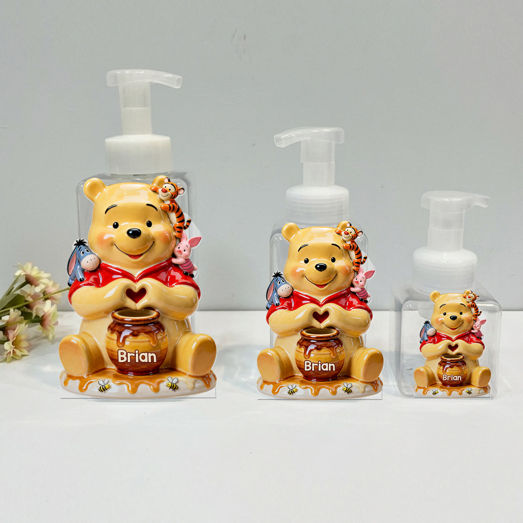 Honey Bear - Personalized Yellow Bear Soap Dispenser