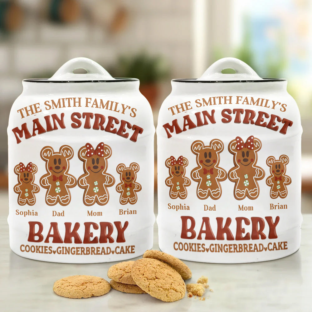 Main Street Bakery - Personalized Mouse Cookie Jar