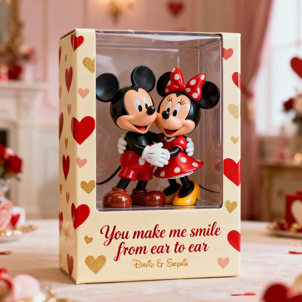 You Make Me Smile From Ear To Ear - Personalized Mouse Custom Shaped Acrylic Plaque