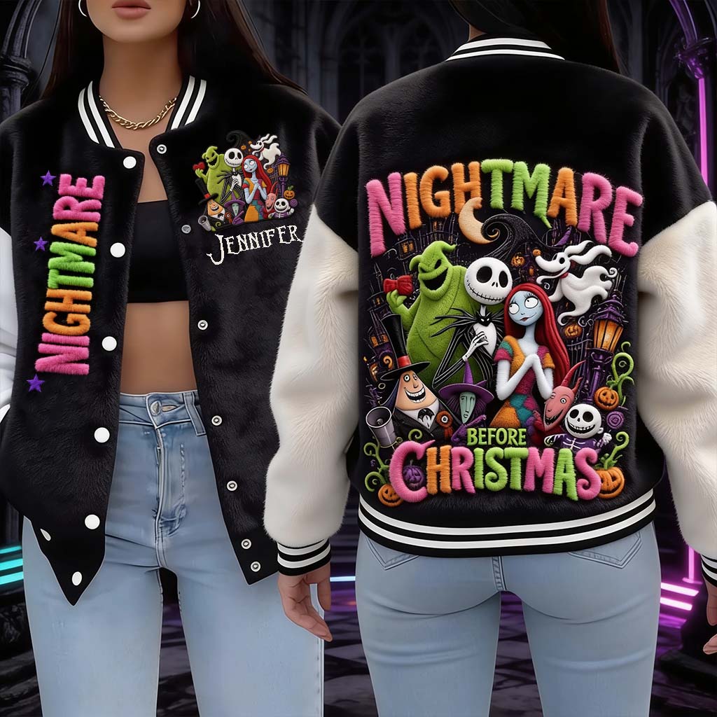 Before Christmas - Personalized Nightmare Varsity Jacket
