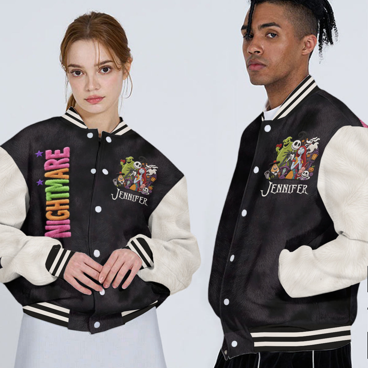 Before Christmas - Personalized Nightmare Varsity Jacket